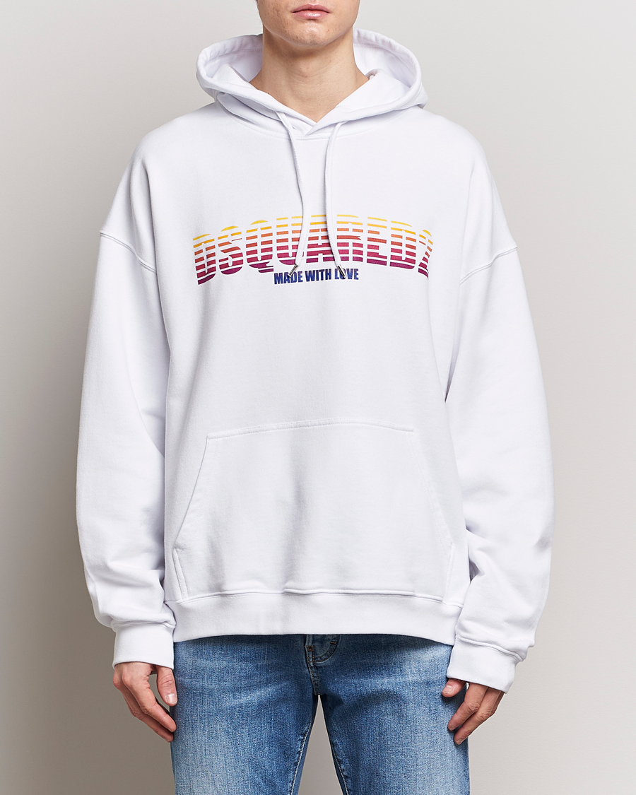 Homme | Soldes -20% | Dsquared2 | Loose Fit Hoodie White