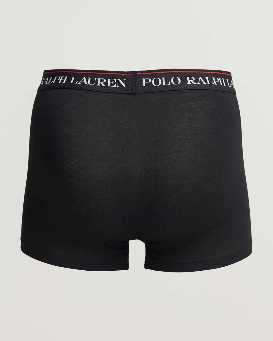 Homme | Sous-Vêtements Et Chaussettes | Polo Ralph Lauren | 3-Pack Cotton Stretch Trunk Heather/Red PP/Black