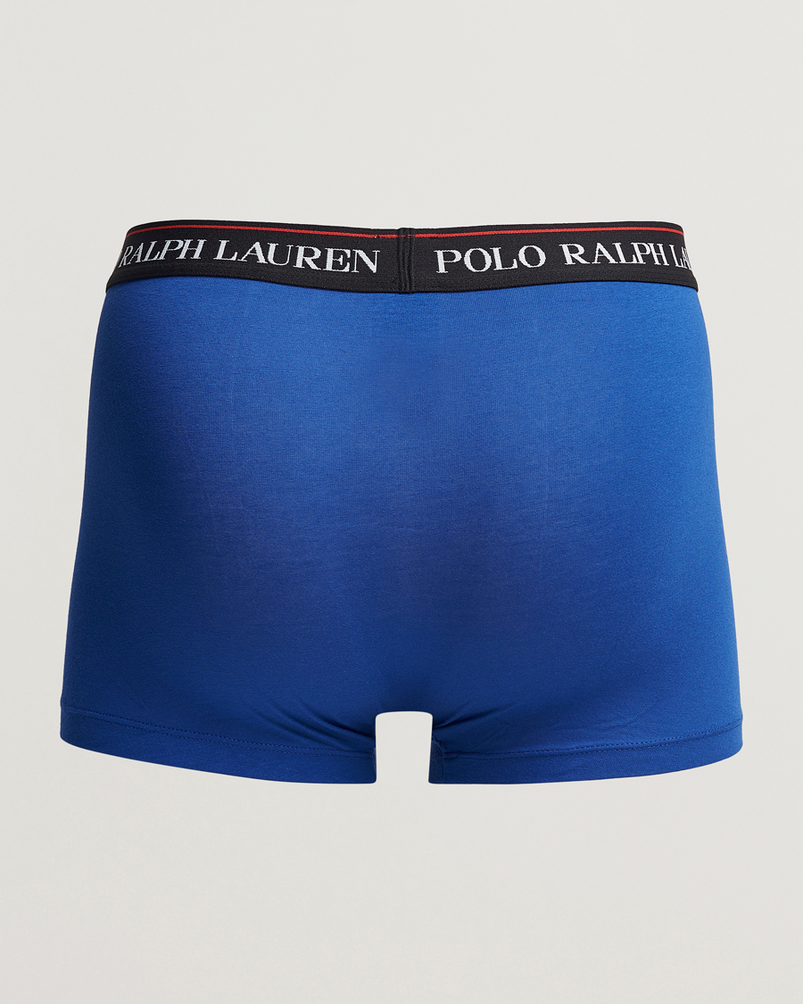 Homme |  | Polo Ralph Lauren | 3-Pack Cotton Stretch Trunk Sapphire/Red/Black