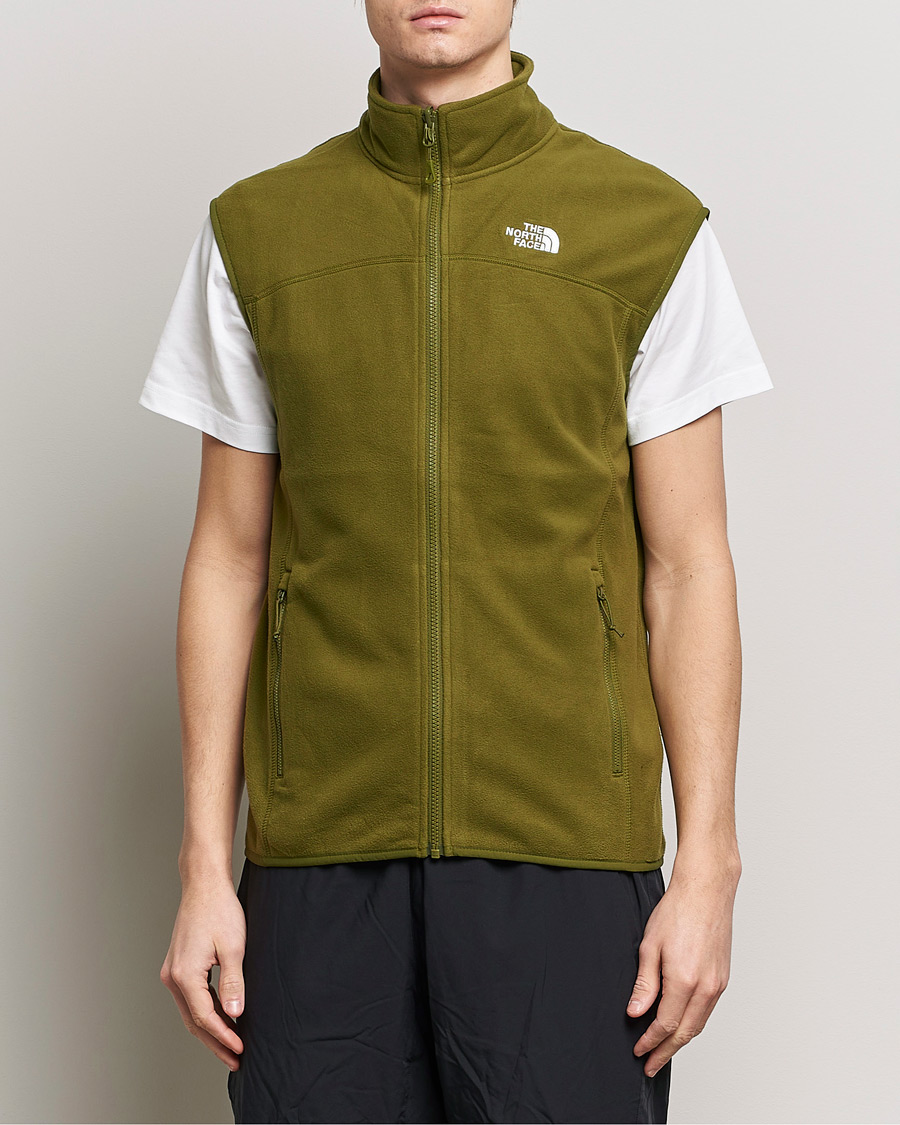Homme |  | The North Face | Glaicer Fleece Vest New Taupe Green