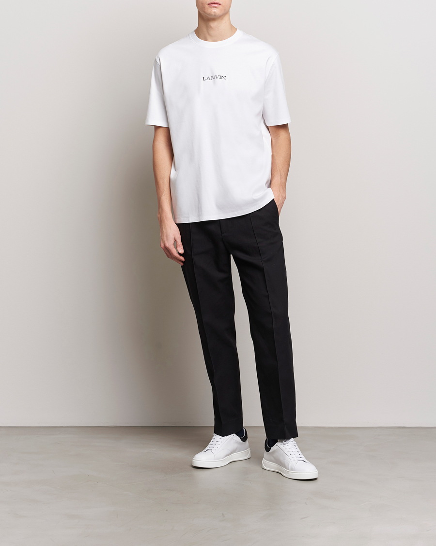Homme | T-shirts | Lanvin | Embroidered Logo T-Shirt White