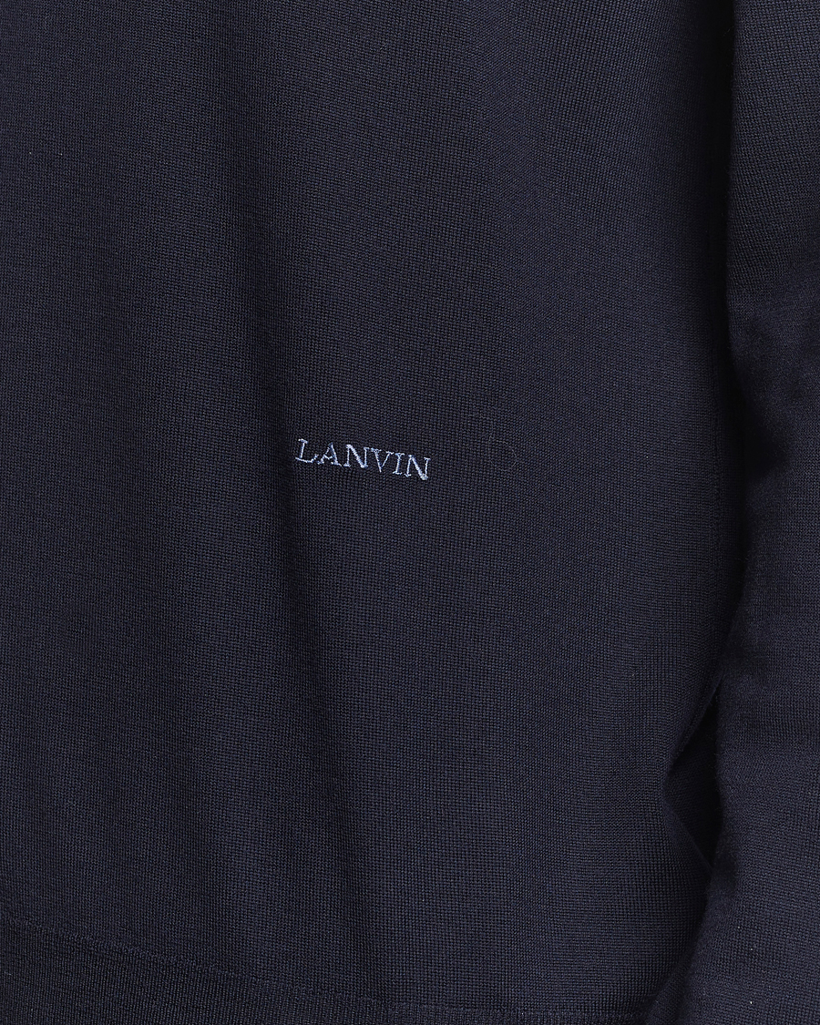 Homme | Pulls Et Tricots | Lanvin | Merino Wool Knitted Polo Thunder