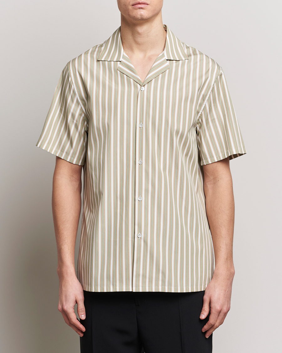 Homme | Chemises | Lanvin | Short Sleeve Camp Shirt Green