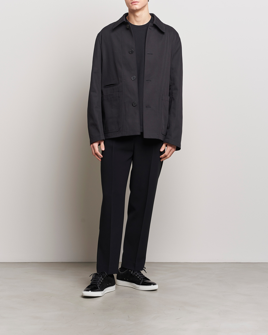 Homme | Manteaux Et Vestes | Lanvin | Cotton Work Jacket Black