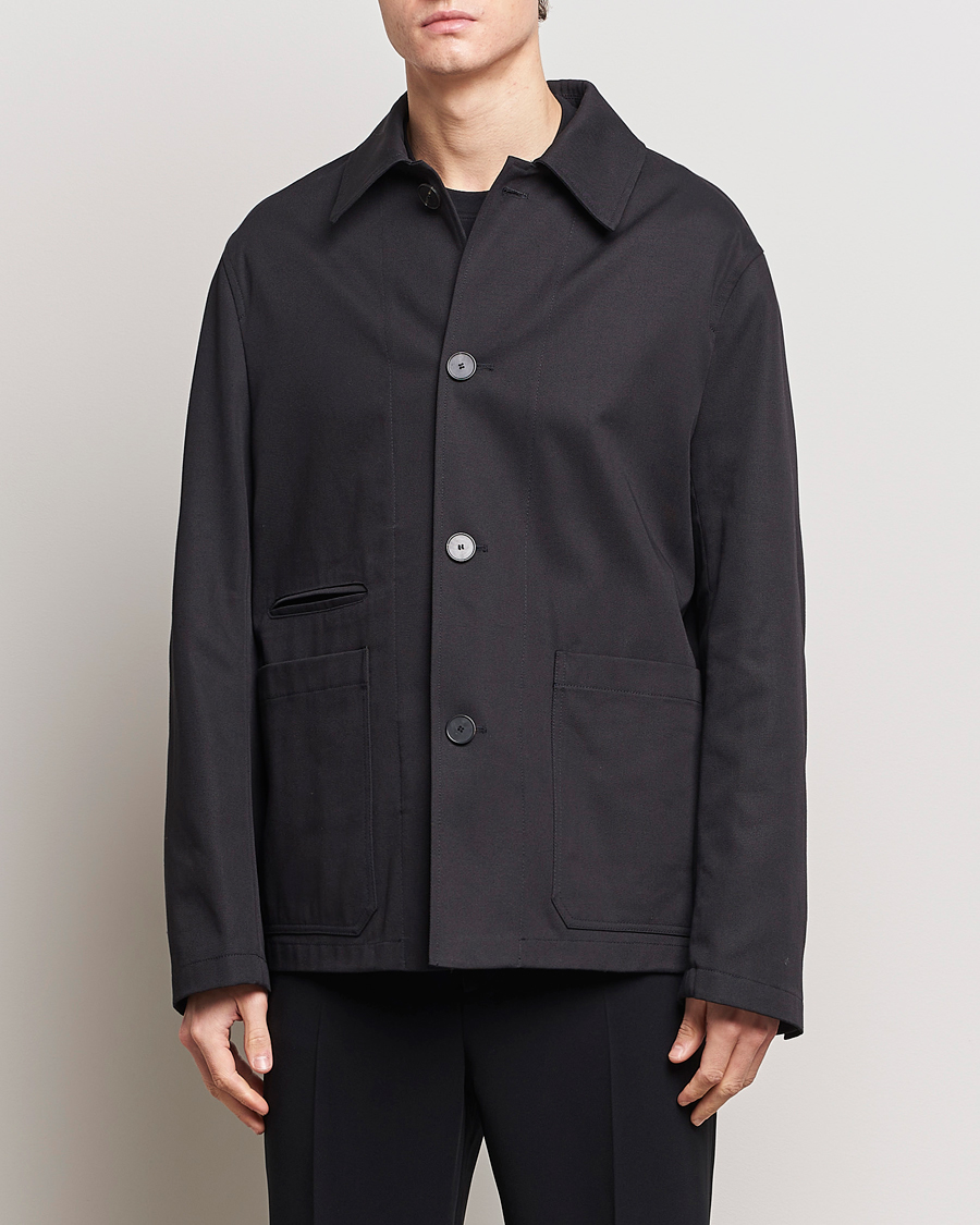 Homme | Manteaux Et Vestes | Lanvin | Cotton Work Jacket Black