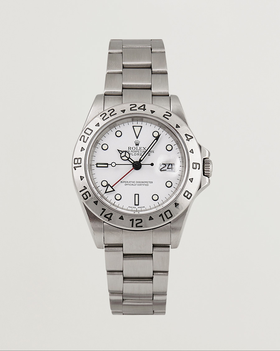 Homme | Rolex Pre-Owned Explorer II 16570 Silver | Rolex Pre-Owned | Explorer II 16570 Silver