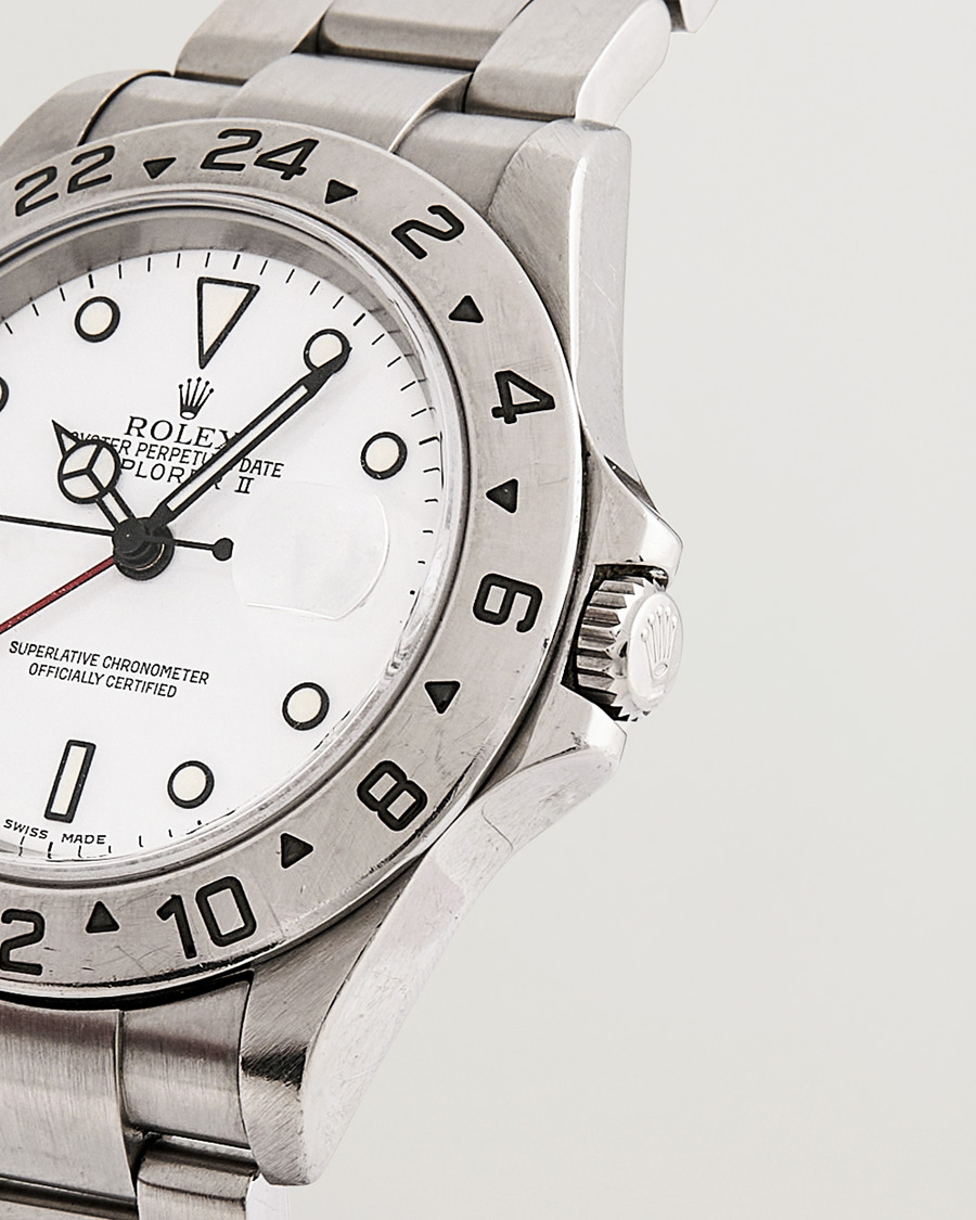 Homme | Rolex Pre-Owned Explorer II 16570 Silver | Rolex Pre-Owned | Explorer II 16570 Silver