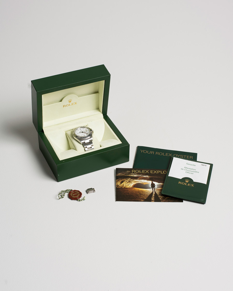 Homme | Rolex Pre-Owned Explorer II 16570 Silver | Rolex Pre-Owned | Explorer II 16570 Silver
