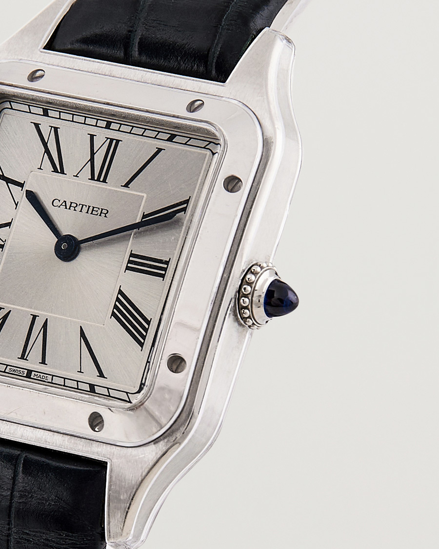 Homme | Cartier Pre-Owned Santos Dumont WSSA0022 Silver | Cartier Pre-Owned | Santos Dumont WSSA0022 Silver
