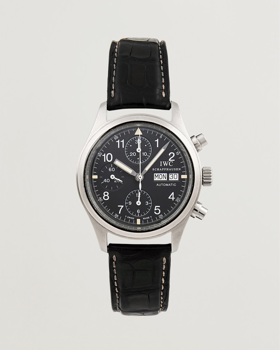 Homme | IWC Pre-Owned Pilot Chronograph IW3706 Silver | IWC Pre-Owned | Pilot Chronograph IW3706 Silver