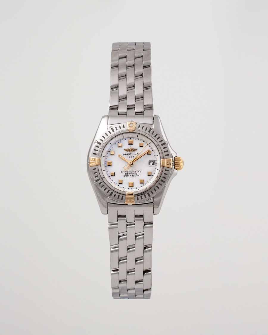 Homme | Breitling Pre-Owned Callistino B72345 Mother of Pearl Silver | Breitling Pre-Owned | Callistino B72345 Mother of Pearl Silver