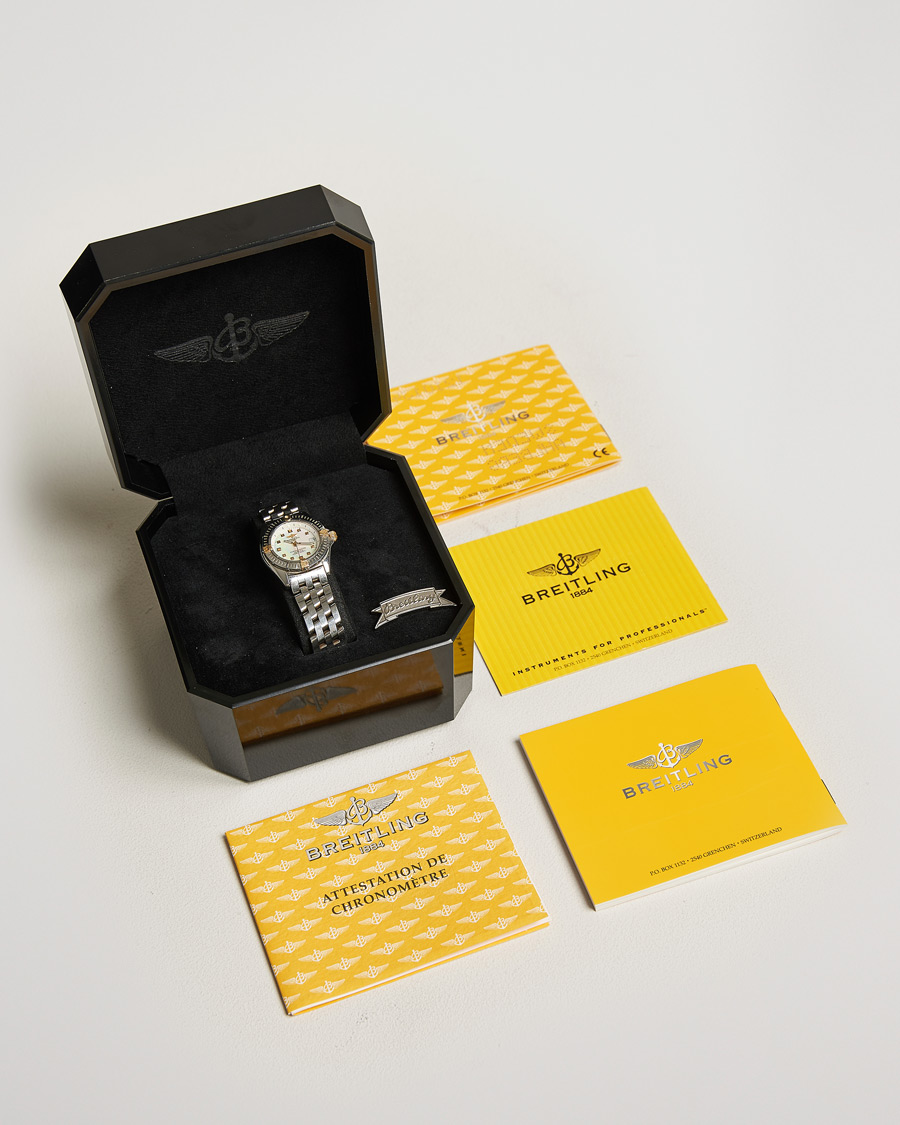 Homme | Breitling Pre-Owned Callistino B72345 Mother of Pearl Silver | Breitling Pre-Owned | Callistino B72345 Mother of Pearl Silver