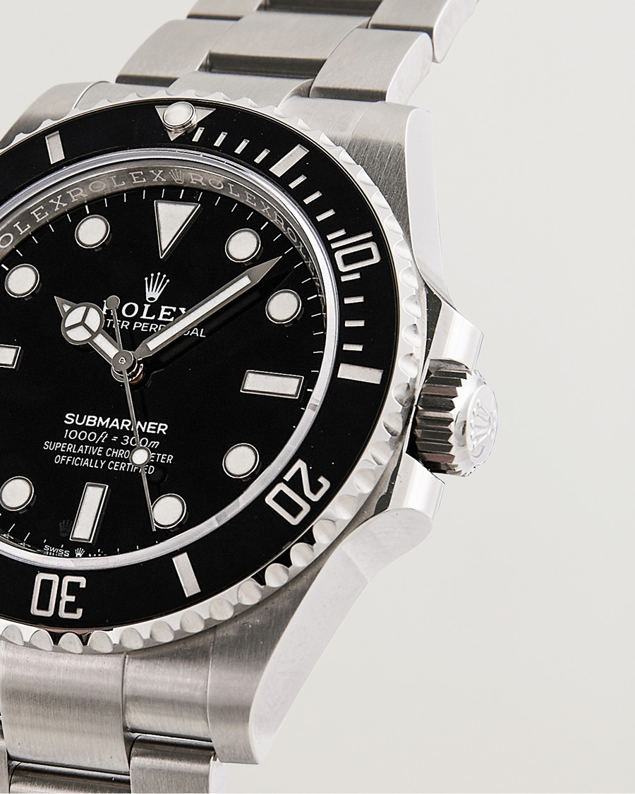Homme | Rolex Pre-Owned Submariner 124060 Oyster Perpetual Steel Black Silver | Rolex Pre-Owned | Submariner 124060 Oyster Perpetual Steel Black Silver
