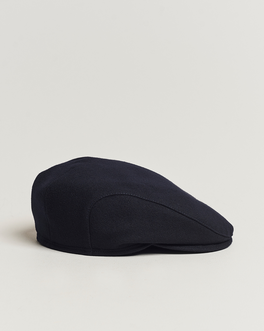 Homme | Bobs Et Casquettes | Wigéns | Ivy Slim Donegal Wool Navy