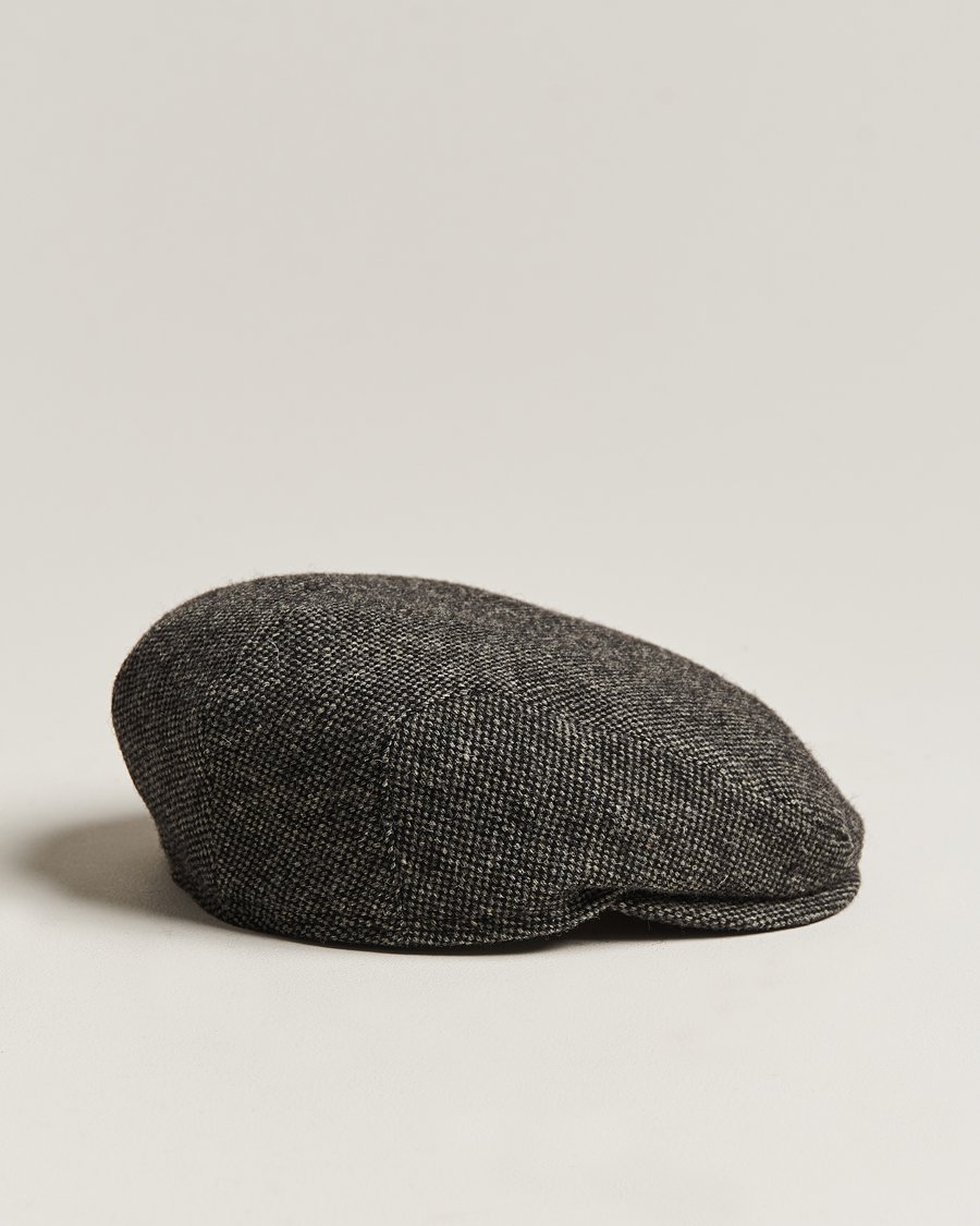 Homme | Bobs Et Casquettes | Wigéns | Ivy Slim Donegal Wool Dark Grey