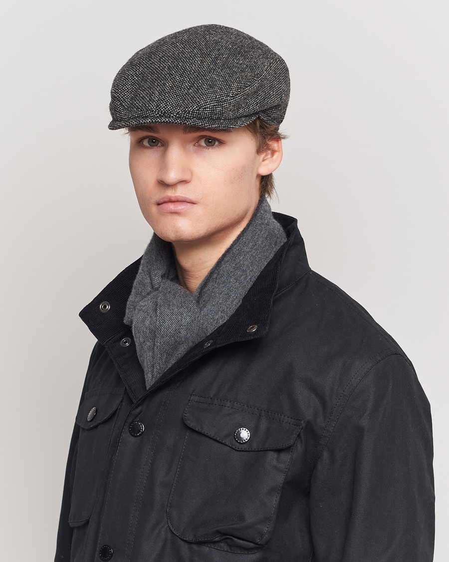 Homme | Bobs Et Casquettes | Wigéns | Ivy Slim Donegal Wool Dark Grey