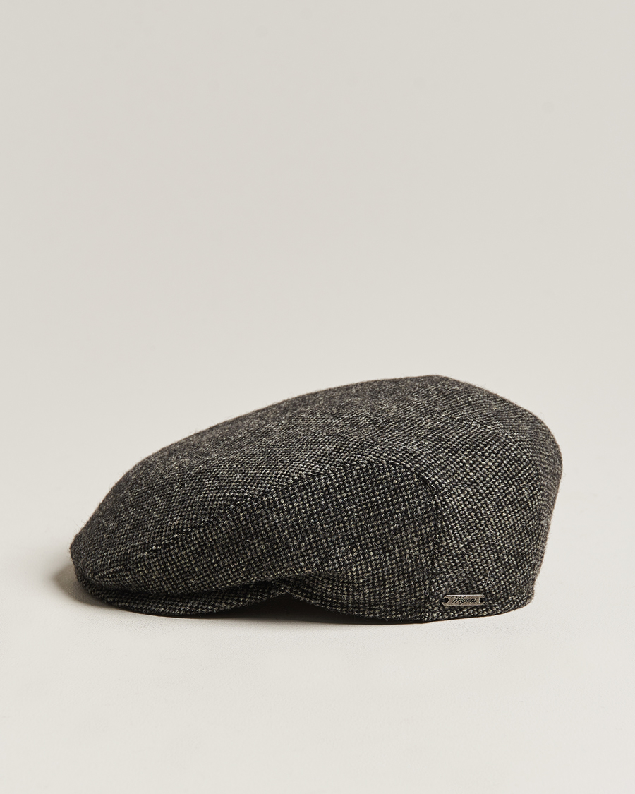 Homme | Bobs Et Casquettes | Wigéns | Ivy Slim Donegal Wool Dark Grey