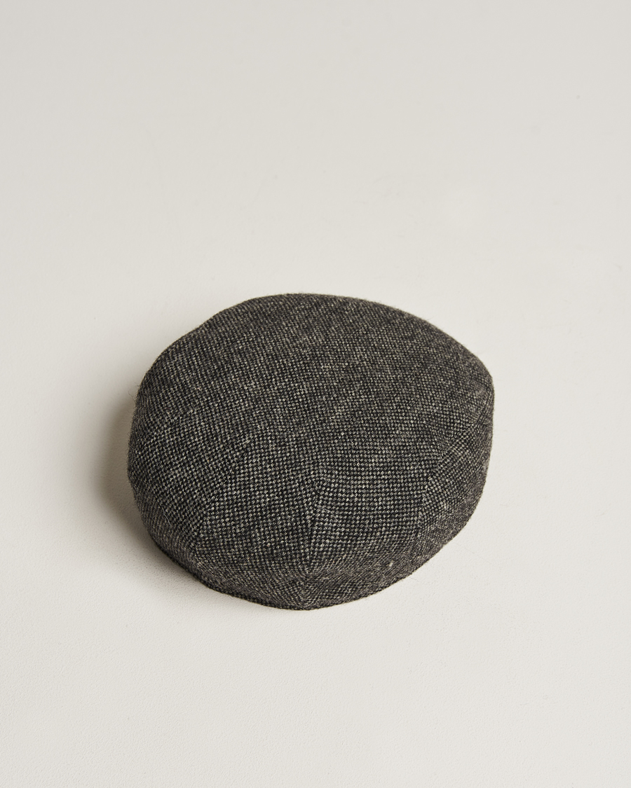 Homme | Bobs Et Casquettes | Wigéns | Ivy Slim Donegal Wool Dark Grey