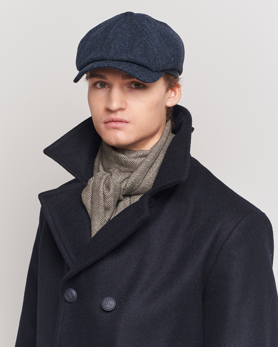 Homme | Bobs Et Casquettes | Wigéns | Newsboy Classic Shetland Wool Navy