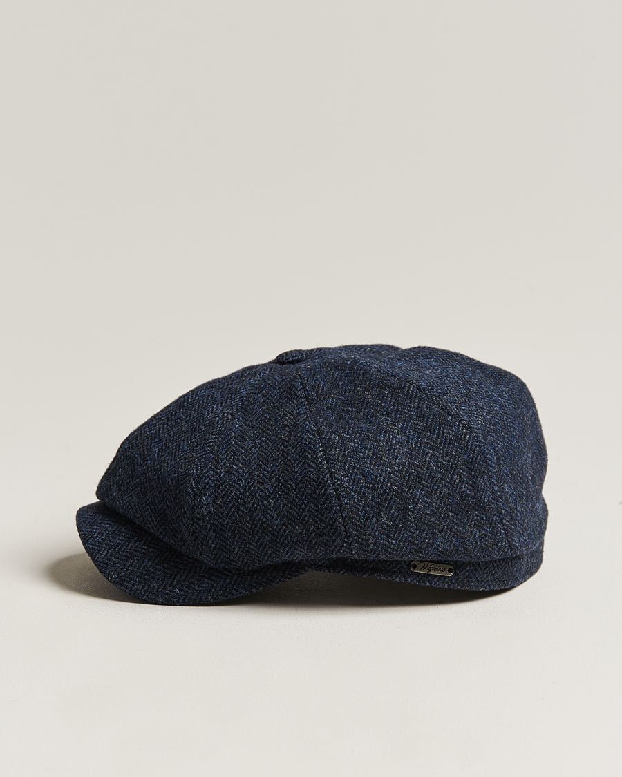 Homme | Bobs Et Casquettes | Wigéns | Newsboy Classic Shetland Wool Navy