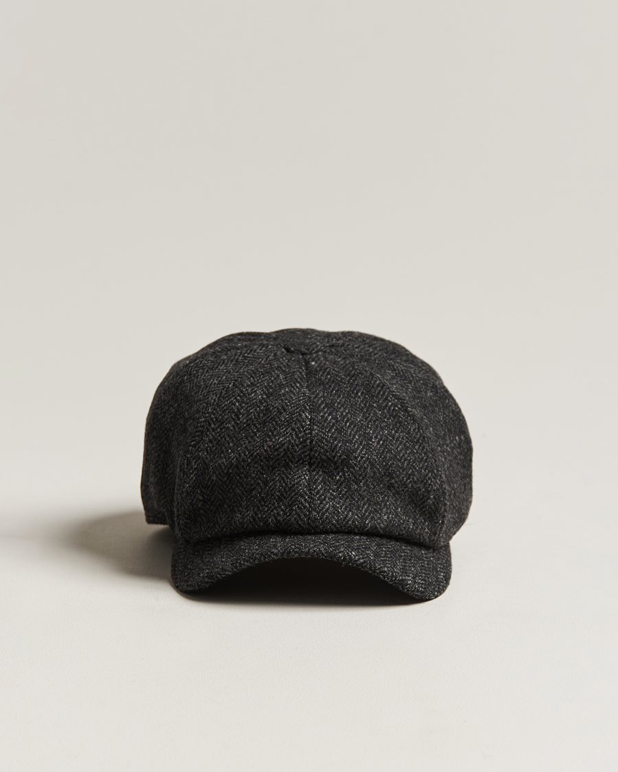 Homme | Bobs Et Casquettes | Wigéns | Newsboy Classic Shetland Wool Dark Grey