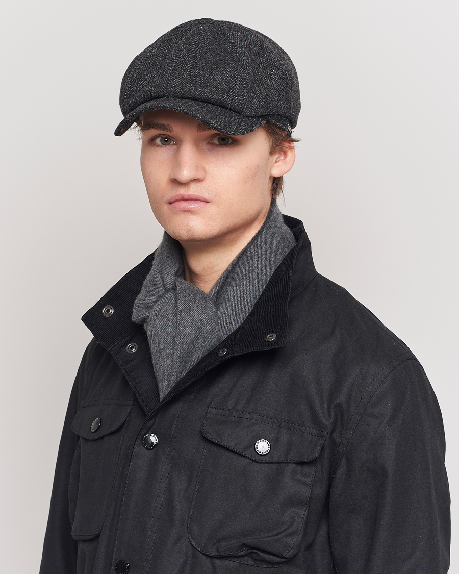 Homme | Bobs Et Casquettes | Wigéns | Newsboy Classic Shetland Wool Dark Grey