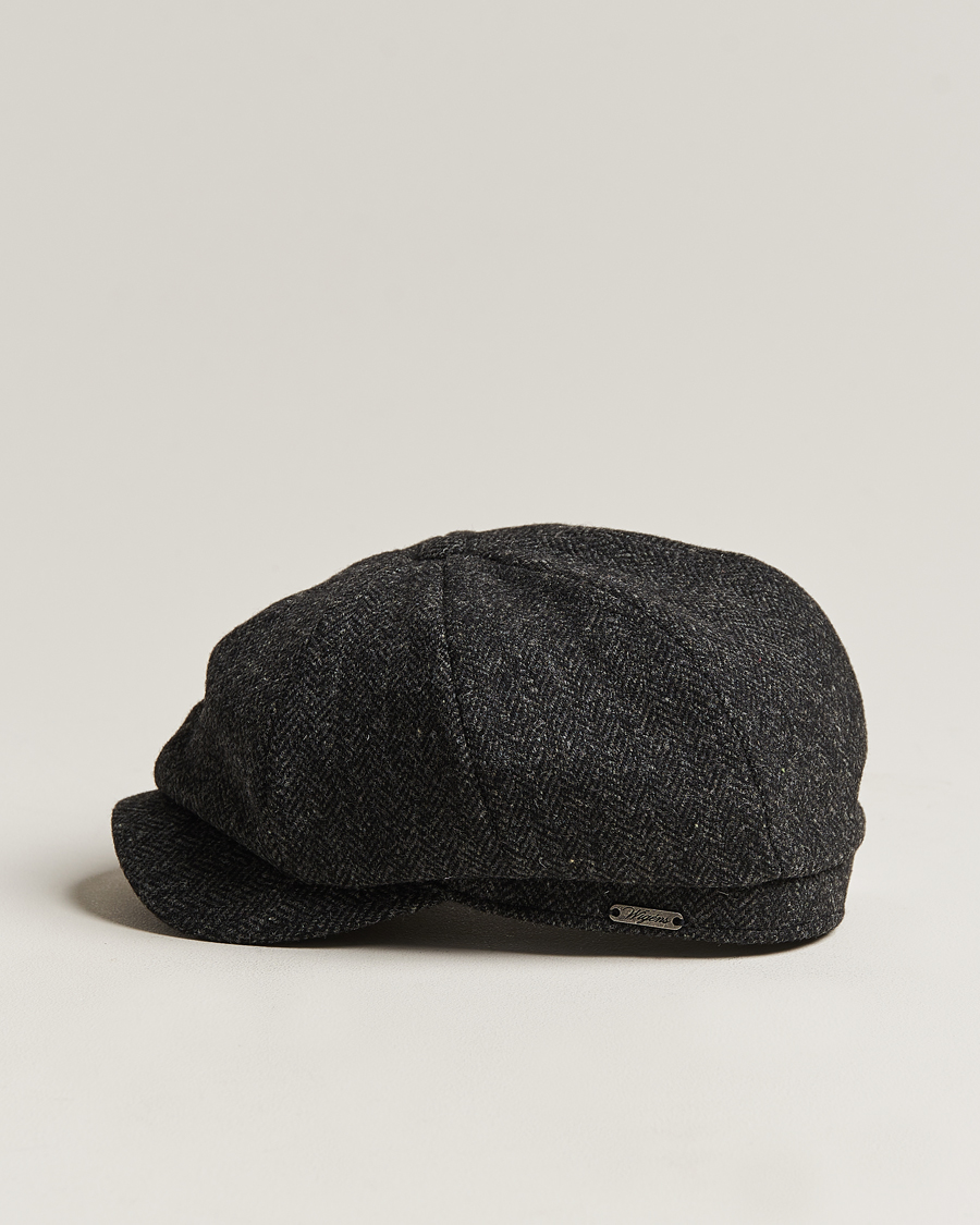 Homme | Bobs Et Casquettes | Wigéns | Newsboy Classic Shetland Wool Dark Grey