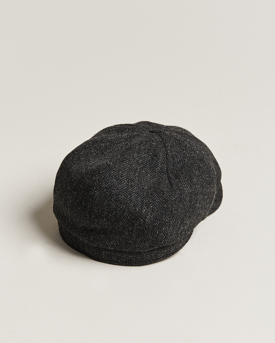 Homme | Bobs Et Casquettes | Wigéns | Newsboy Classic Shetland Wool Dark Grey