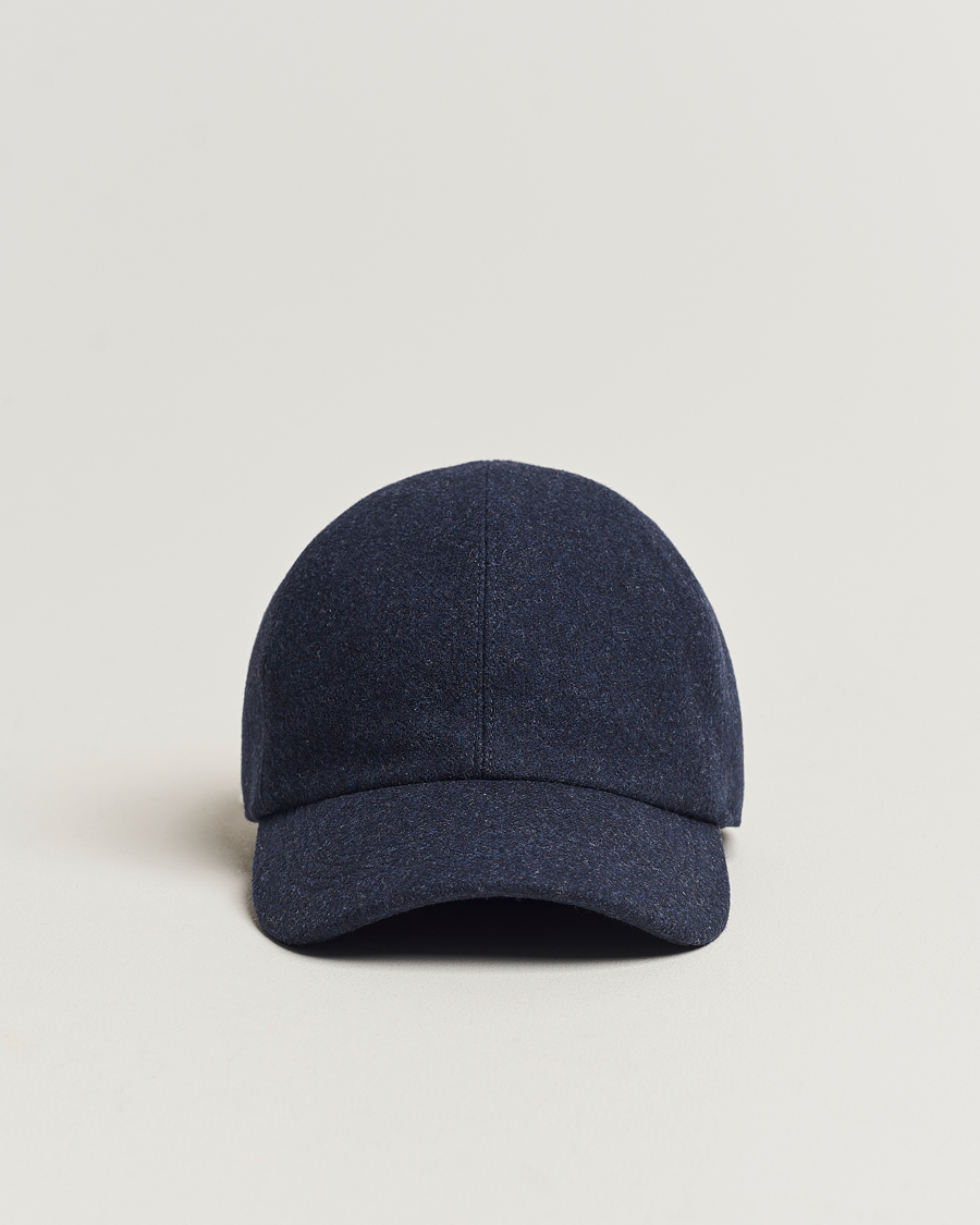Homme | Wigéns Baseball Classic Melton Wool Blue Melange | Wigéns | Baseball Classic Melton Wool Blue Melange