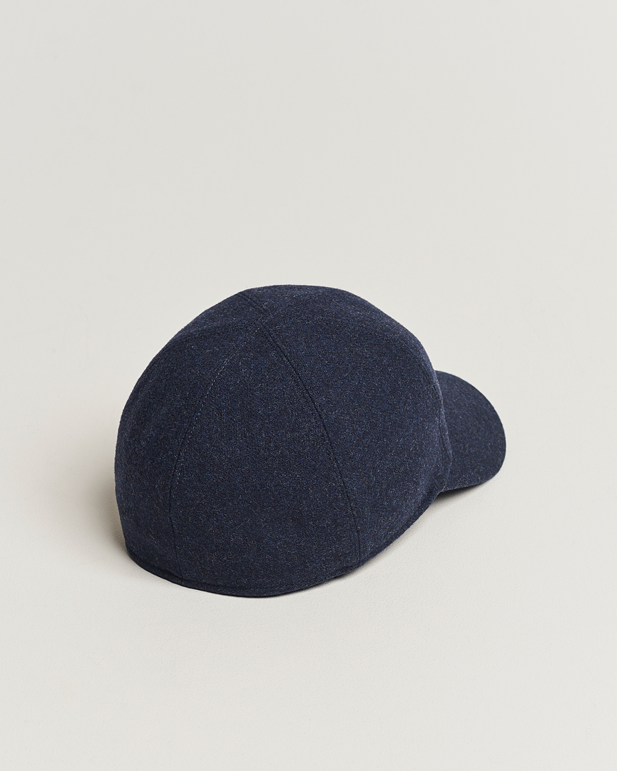 Homme | Wigéns Baseball Classic Melton Wool Blue Melange | Wigéns | Baseball Classic Melton Wool Blue Melange