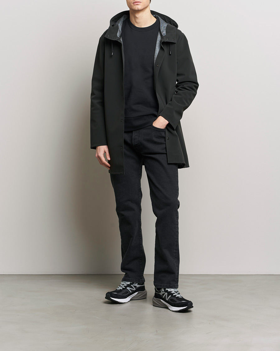 Homme | Manteaux Et Vestes | Stutterheim | Stockholm Raincoat Suede Black