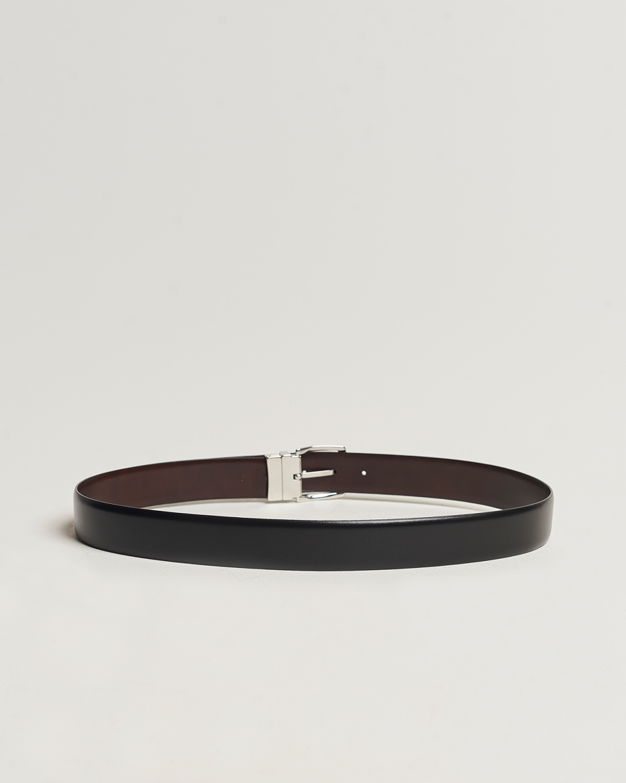 Homme | Accessoires | Anderson's | Reversible Leather Belt 3,5 cm Black/Brown