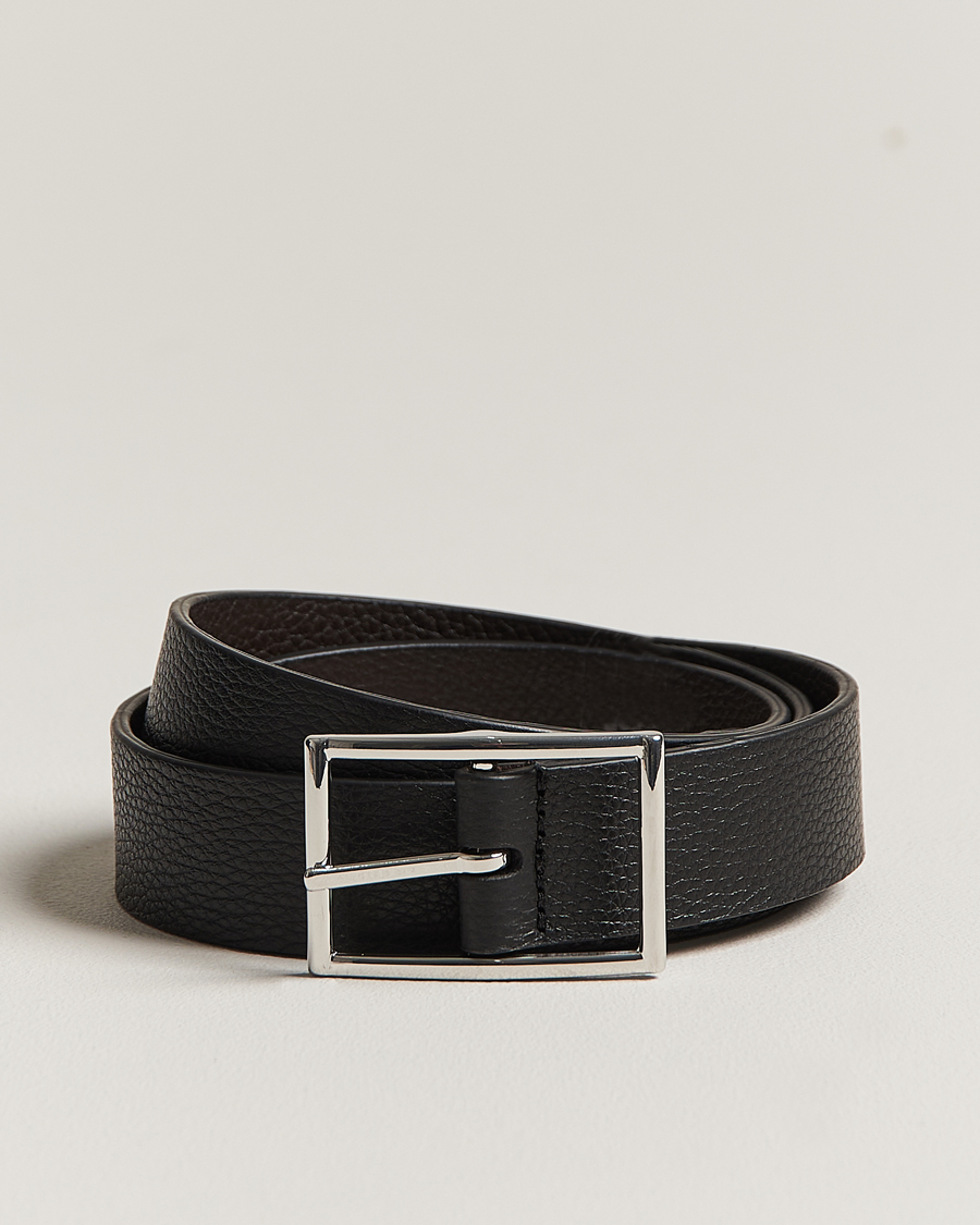 Homme | Anderson's Reversible Grained Leather Belt 3 cm Black/Brown | Anderson's | Reversible Grained Leather Belt 3 cm Black/Brown
