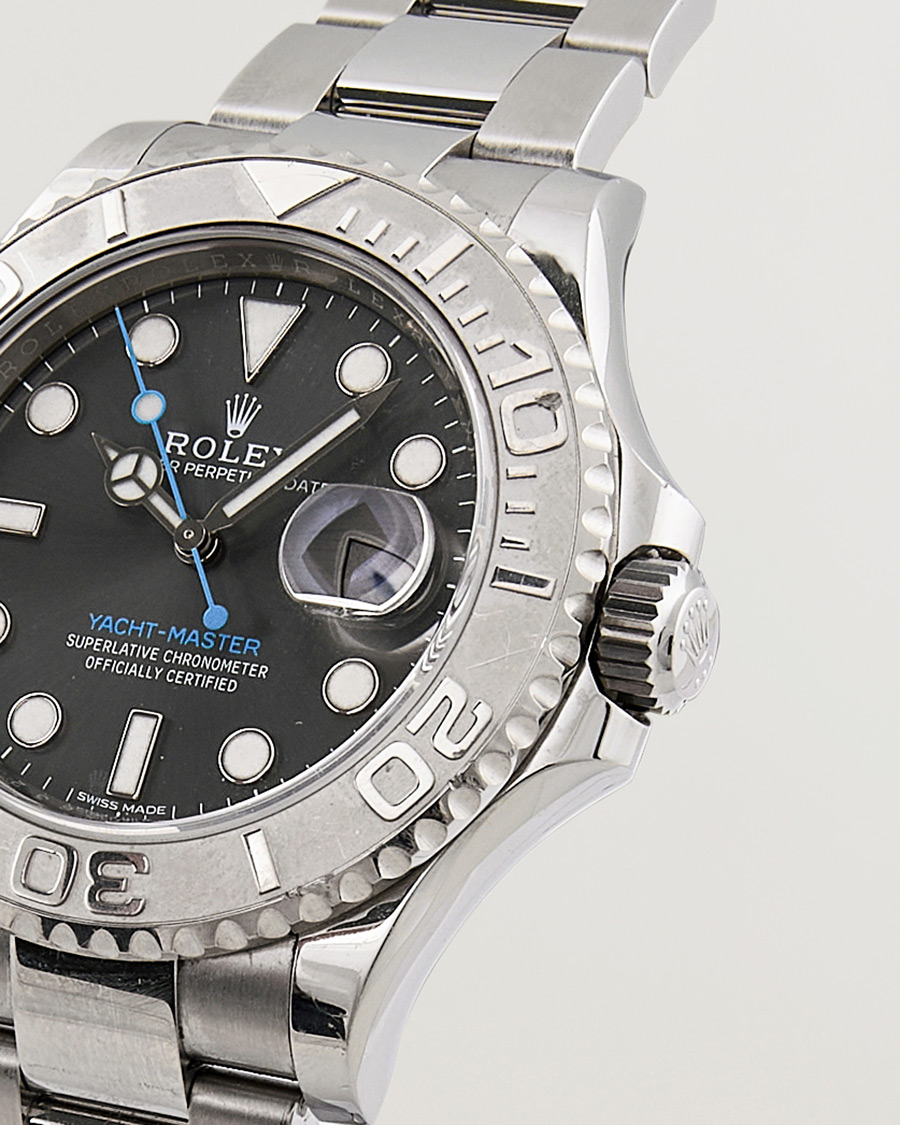 Homme | Rolex Pre-Owned Yacht Master 116622 Oyster Perpetual Silver | Rolex Pre-Owned | Yacht Master 116622 Oyster Perpetual Silver