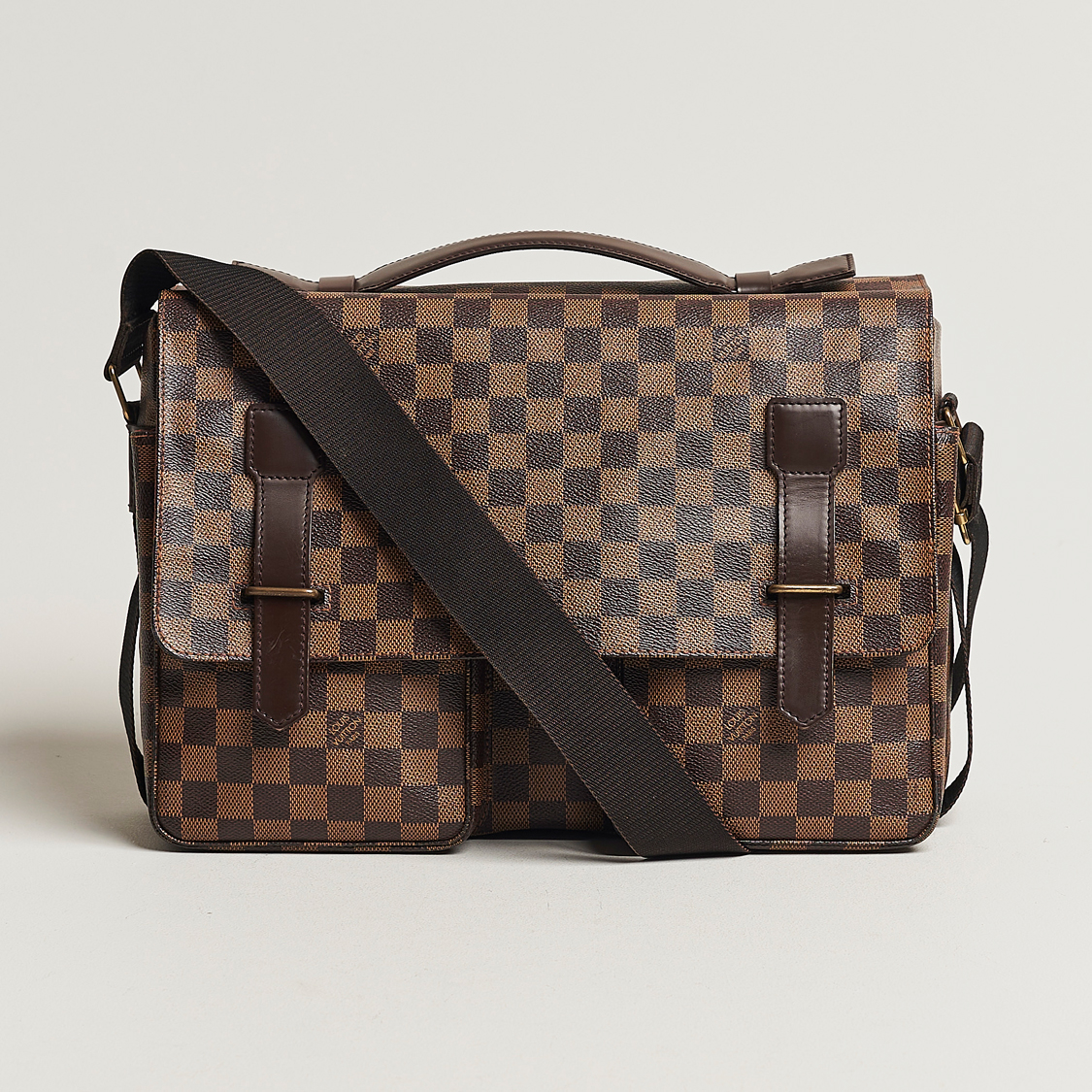 Homme | Louis Vuitton Pre-Owned Broadway Messenger Bag Damier Ebene | Louis Vuitton Pre-Owned | Broadway Messenger Bag Damier Ebene