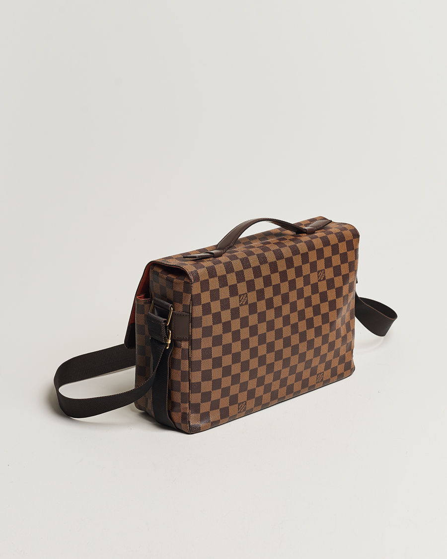 Homme | Louis Vuitton Pre-Owned Broadway Messenger Bag Damier Ebene | Louis Vuitton Pre-Owned | Broadway Messenger Bag Damier Ebene