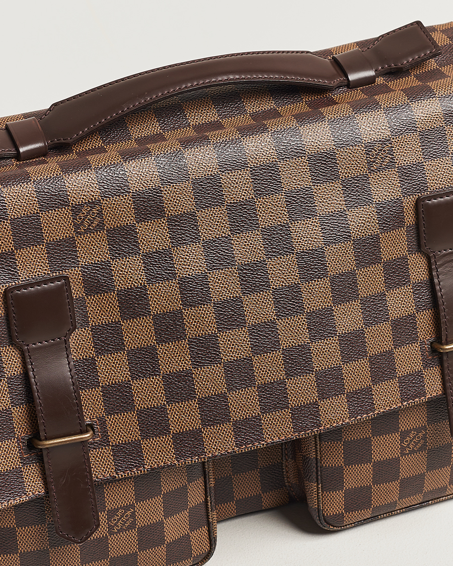 Homme | Louis Vuitton Pre-Owned Broadway Messenger Bag Damier Ebene | Louis Vuitton Pre-Owned | Broadway Messenger Bag Damier Ebene
