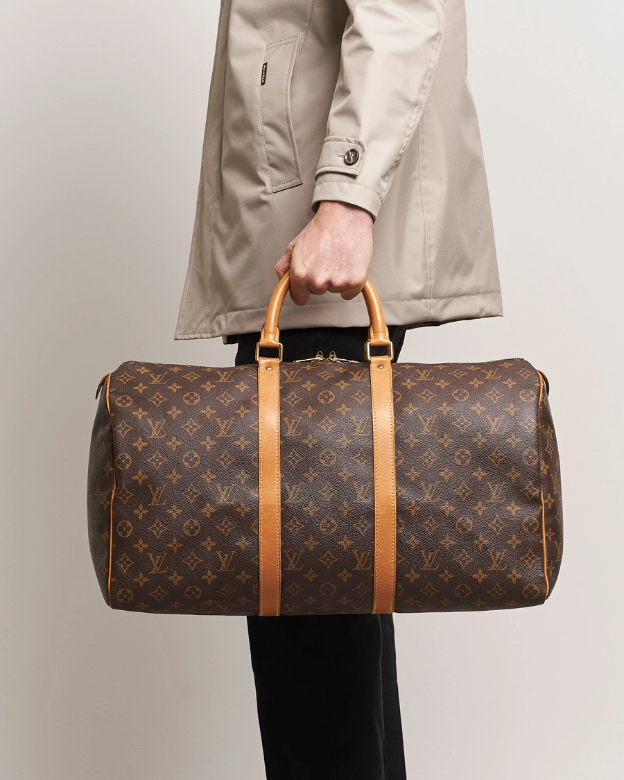 Homme | Louis Vuitton Pre-Owned | Louis Vuitton Pre-Owned | Keepall 50 Bag Monogram 