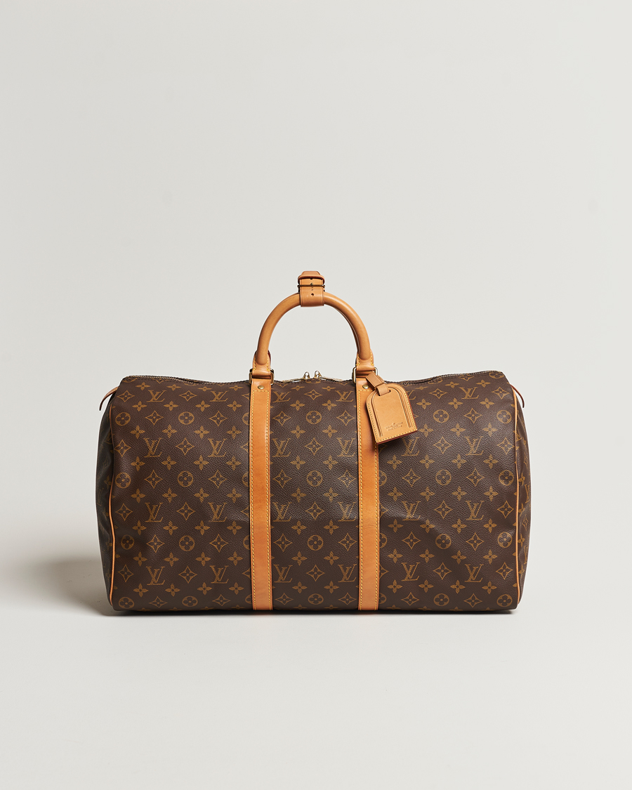 Homme | Louis Vuitton Pre-Owned Keepall 50 Bag Monogram | Louis Vuitton Pre-Owned | Keepall 50 Bag Monogram
