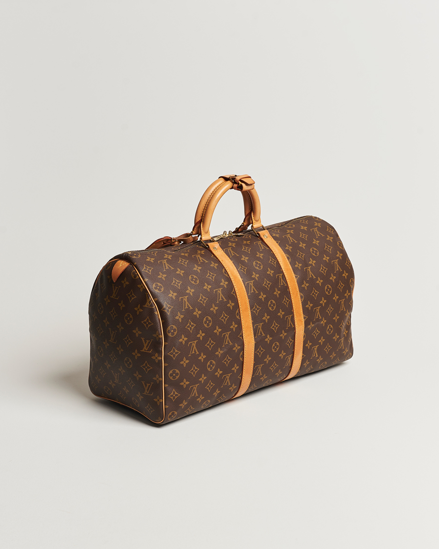 Homme | Louis Vuitton Pre-Owned Keepall 50 Bag Monogram | Louis Vuitton Pre-Owned | Keepall 50 Bag Monogram