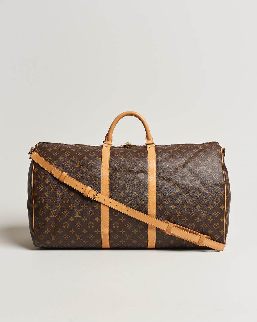 Homme | Louis Vuitton Pre-Owned Keepall Bandoulière 60 Monogram | Louis Vuitton Pre-Owned | Keepall Bandoulière 60 Monogram