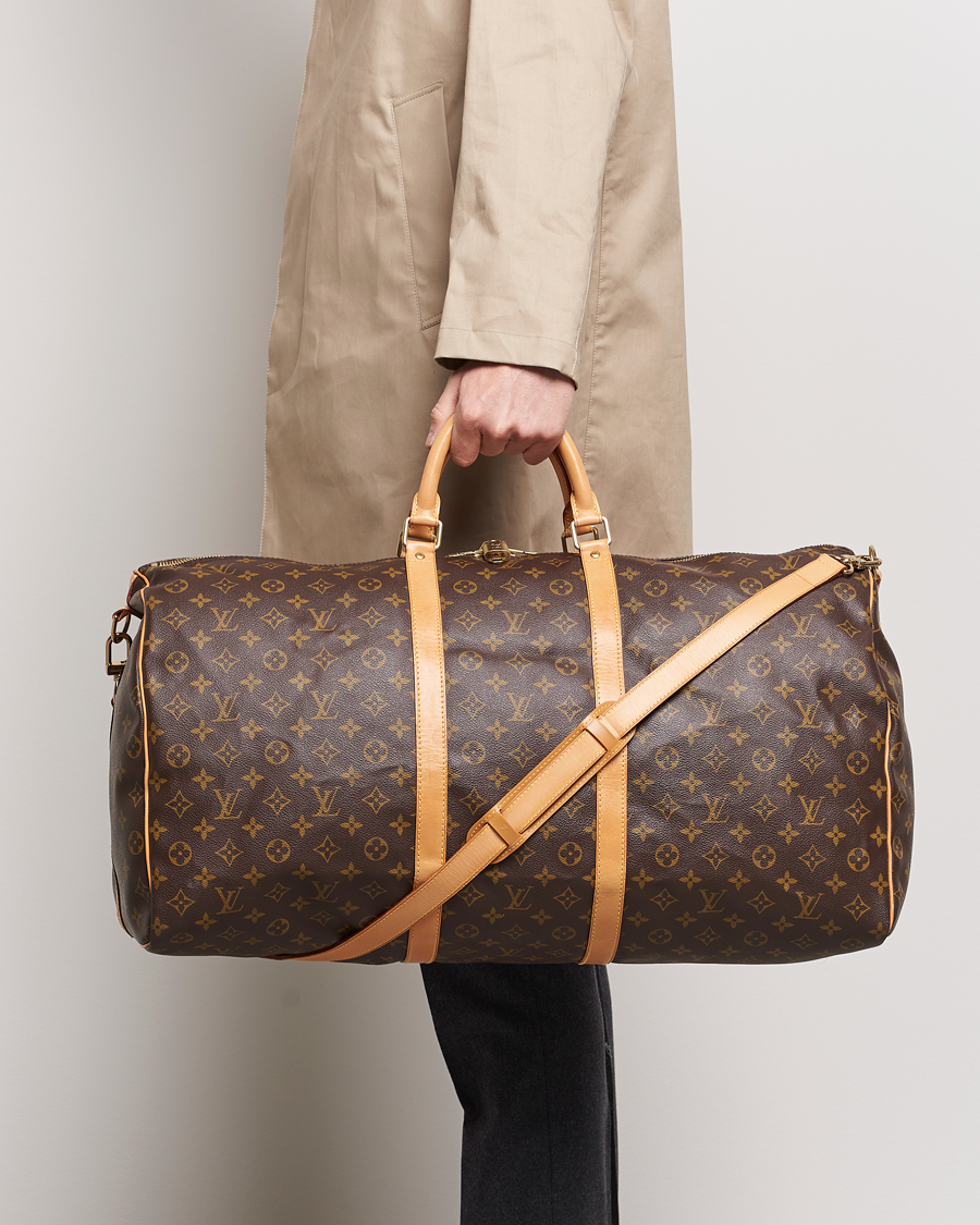 Homme | Louis Vuitton Pre-Owned Keepall Bandoulière 60 Monogram | Louis Vuitton Pre-Owned | Keepall Bandoulière 60 Monogram