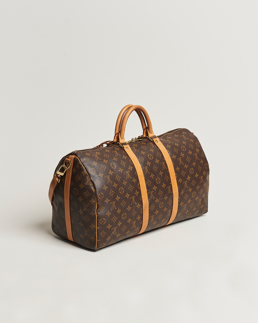 Homme | Louis Vuitton Pre-Owned Keepall Bandoulière 50 Monogram | Louis Vuitton Pre-Owned | Keepall Bandoulière 50 Monogram