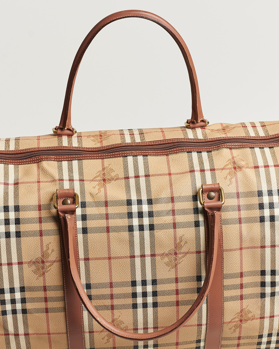 Homme | Burberry Pre-Owned Duffle Bag Haymarket Check | Burberry Pre-Owned | Duffle Bag Haymarket Check