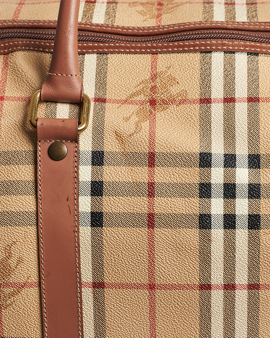 Homme | Burberry Pre-Owned Duffle Bag Haymarket Check | Burberry Pre-Owned | Duffle Bag Haymarket Check