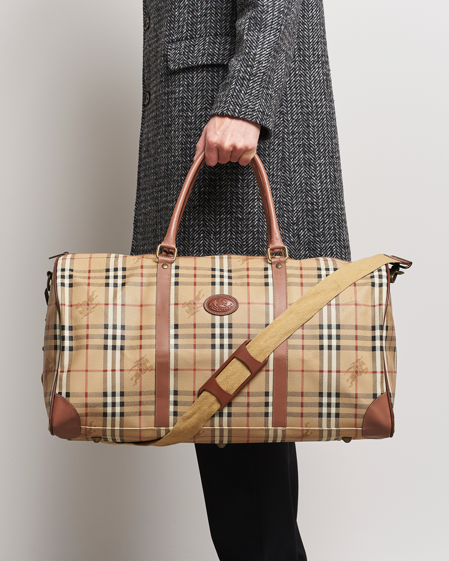 Homme | Burberry Pre-Owned Duffle Bag Haymarket Check | Burberry Pre-Owned | Duffle Bag Haymarket Check