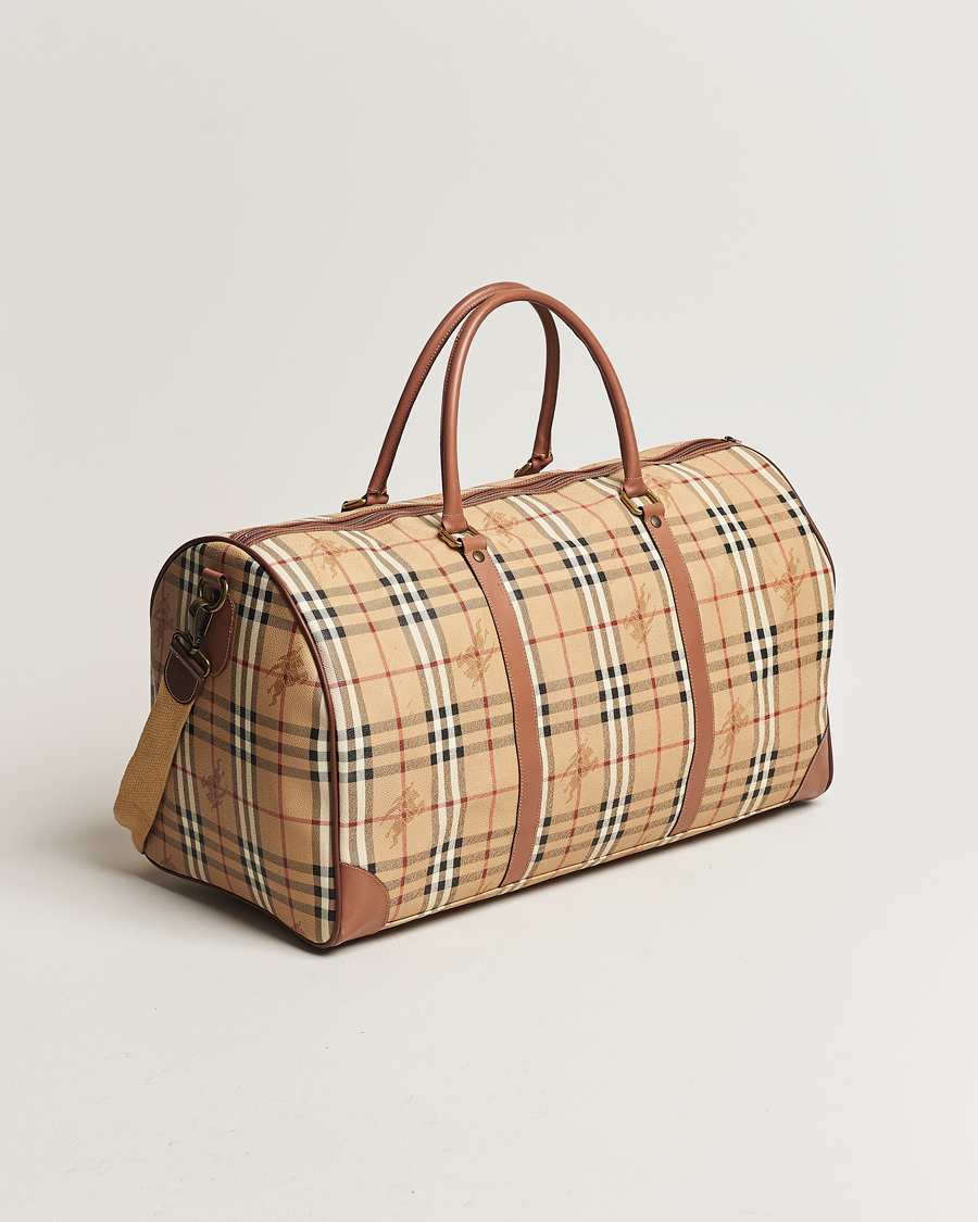 Homme | Burberry Pre-Owned Duffle Bag Haymarket Check | Burberry Pre-Owned | Duffle Bag Haymarket Check