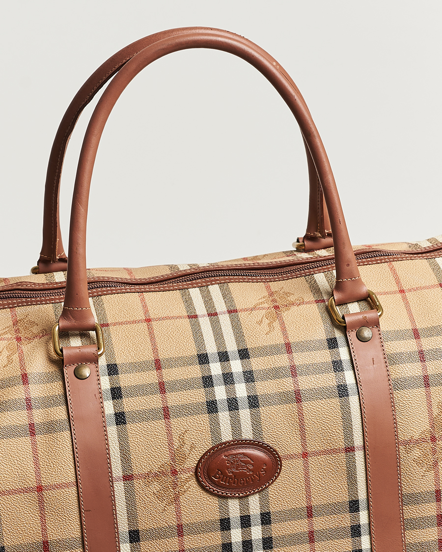 Homme | Burberry Pre-Owned Duffle Bag Haymarket Check | Burberry Pre-Owned | Duffle Bag Haymarket Check