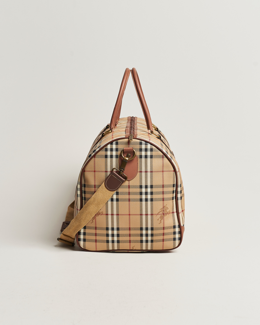 Homme | Burberry Pre-Owned Duffle Bag Haymarket Check | Burberry Pre-Owned | Duffle Bag Haymarket Check