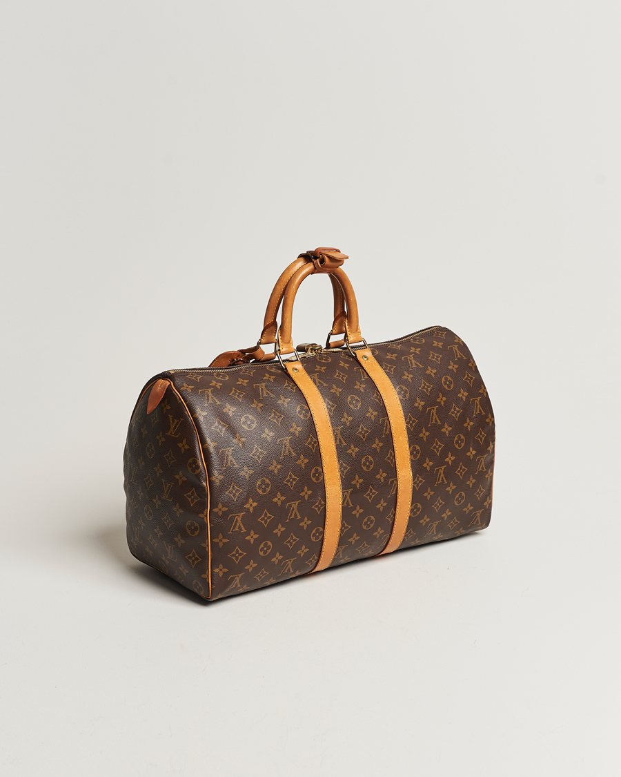 Homme | Louis Vuitton Pre-Owned Keepall 45 Bag Monogram | Louis Vuitton Pre-Owned | Keepall 45 Bag Monogram